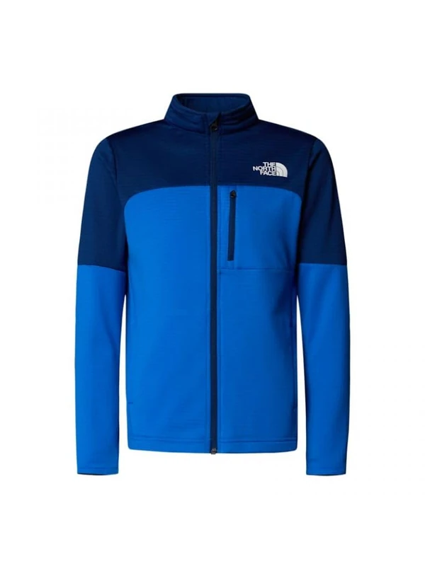 The North Face Kids Hike Midlayer Full Zip Jacket, Hero Blue/Estate Blue, 176