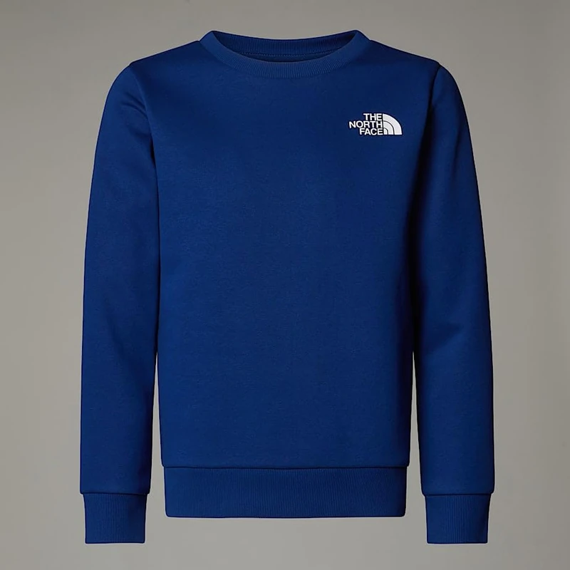 The North Face Kids Simple Dome Crew Sweatshirt, Estate Blue, 176
