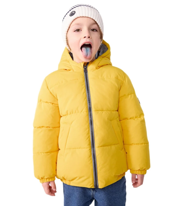 Petit Bateau Plain Children'S Down Jacket, Yellow, 12 Years