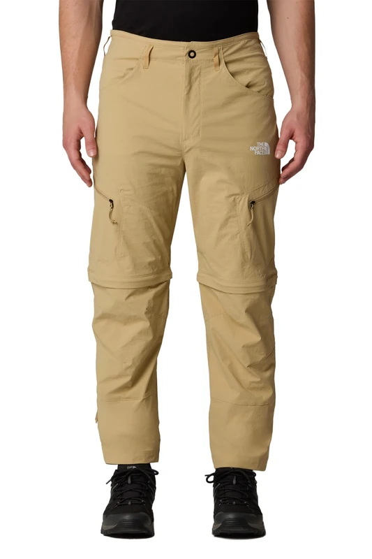 The North Face Men's Exploration Convertible Regular Tapered Reg Pants, Khaki Stone, 30