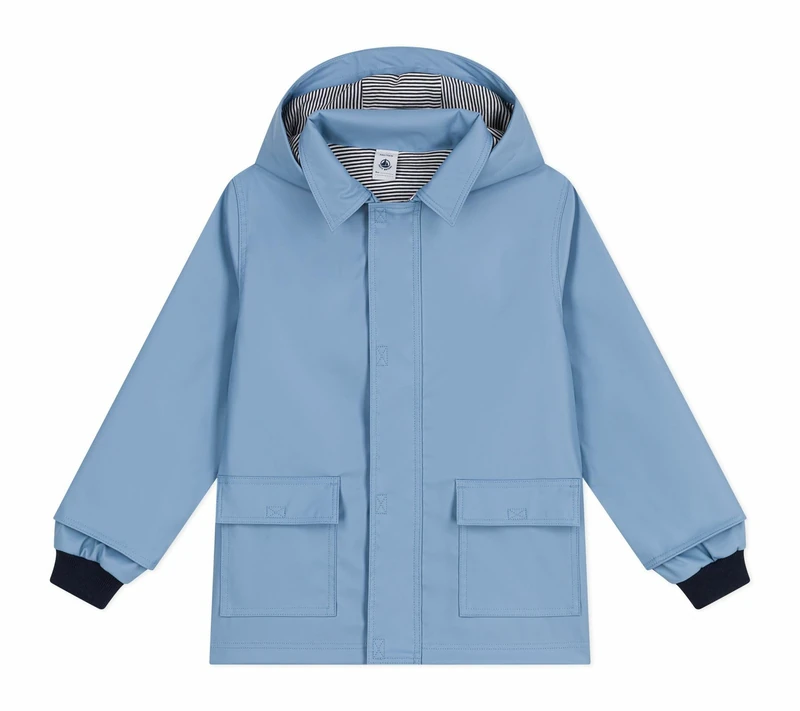 Petit Bateau Children's iconic raincoat, Adriatic, 8 Years