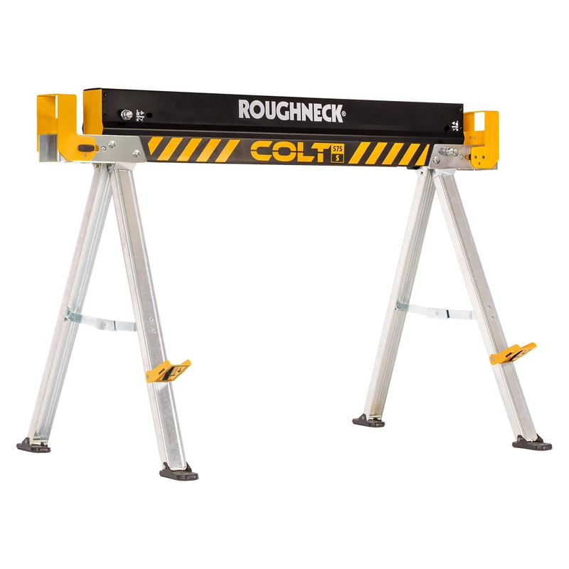 ROUGHNECK® COLT 575S Sawhorse, Heavy Duty Steel Construction with 500kg Capacity for Woodworking & Construction