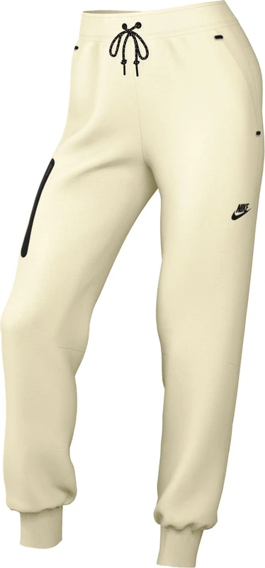 Nike Women's Tch FLC Mr 2 Sweatpants, Pale Ivory/Black, S