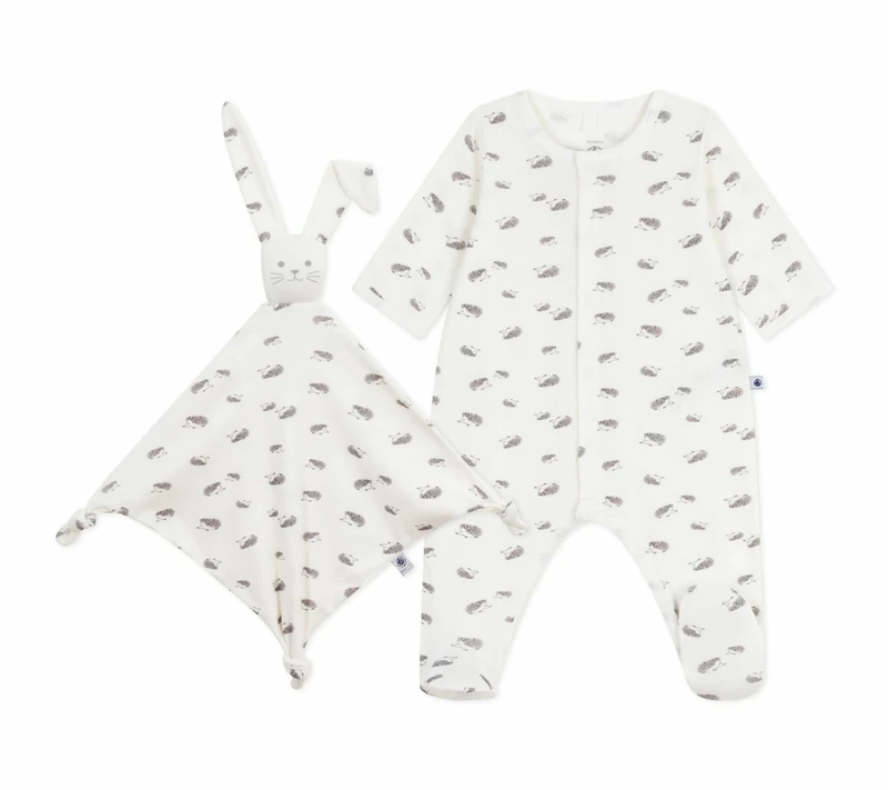 Petit Bateau Printed Cotton Newborn Gift Box, Multicolored, 9-12 Months