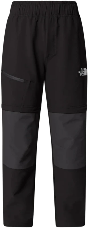 The North Face Kids Teen Hike Convertible Pants, TNF Black/Asphalt Grey, 176