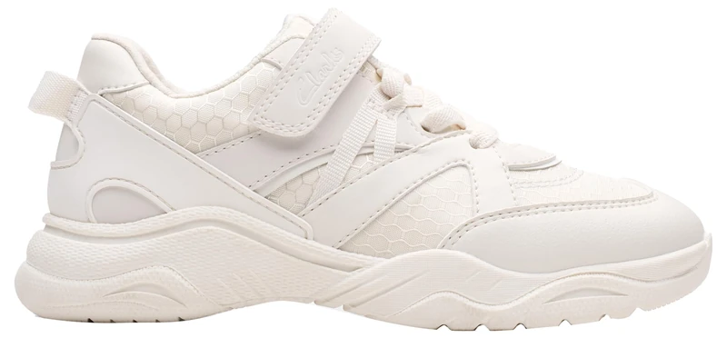 Clarks FeatherPace K Childrens White, 8