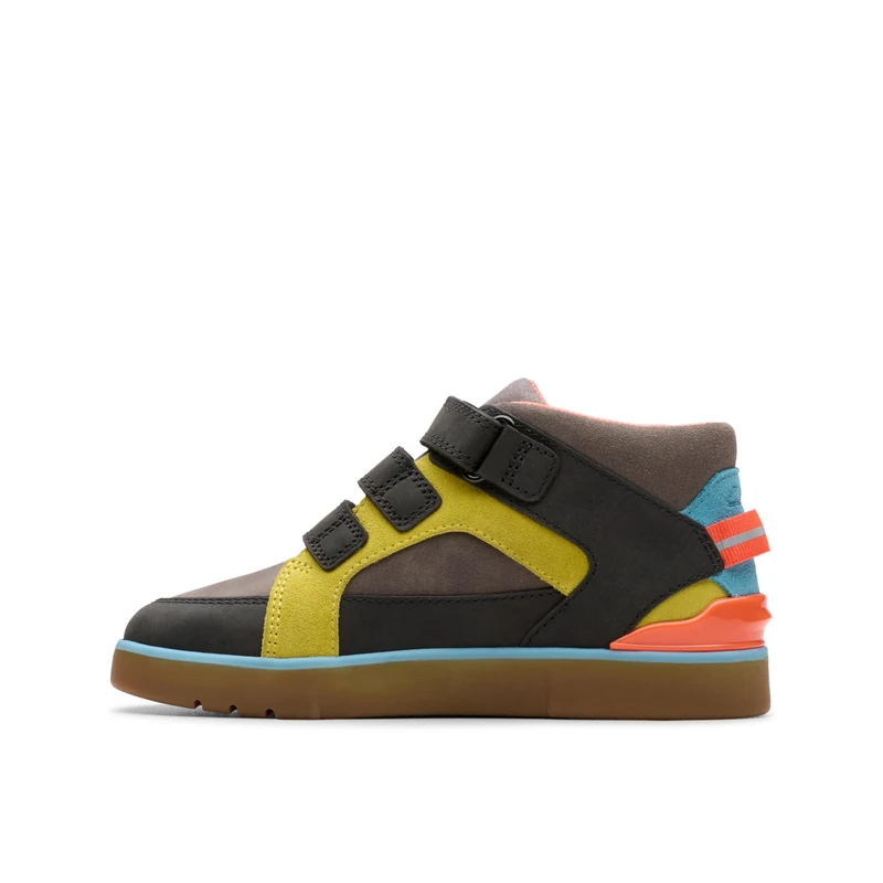 Clarks Oslo Play K Childrens Grey Combi, 7.5