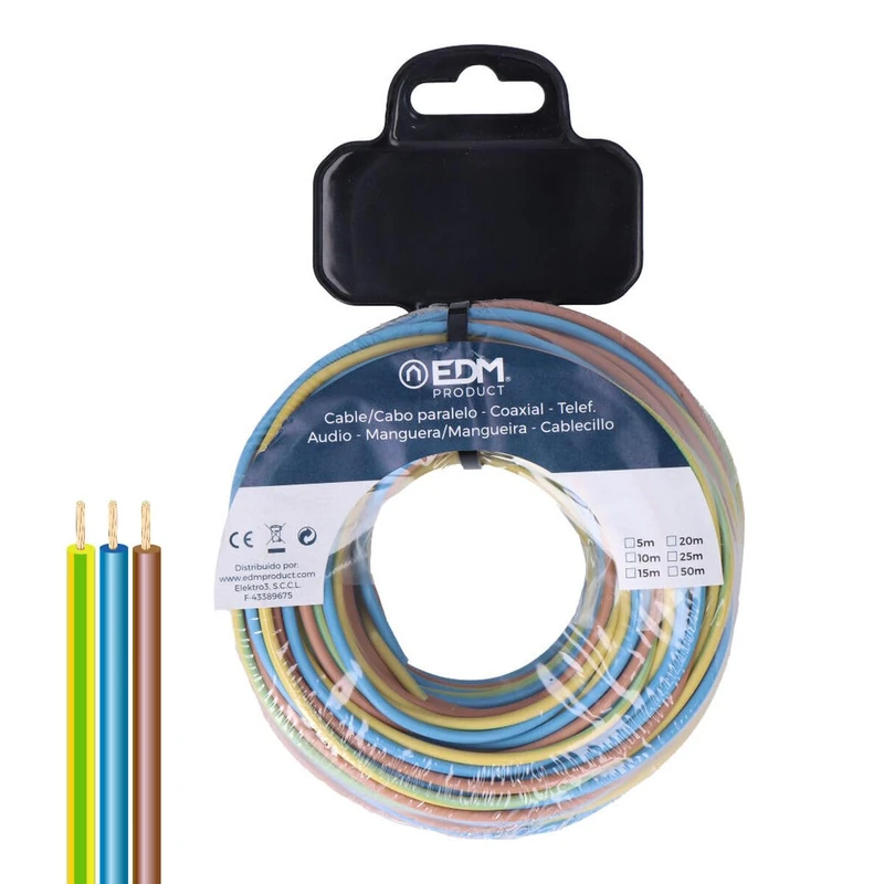 EDM Product Parallel Cable EDM 28736 20 m Reel h07z1-k - EAN Brand: 8425998287363