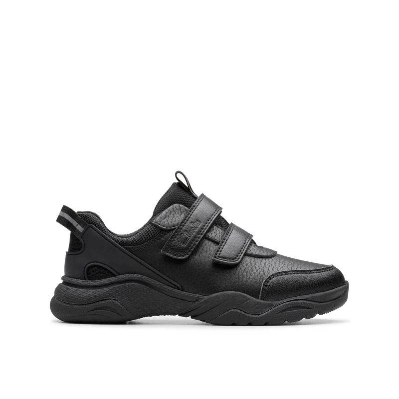 Clarks FeatherShine K Childrens Black, 9.5