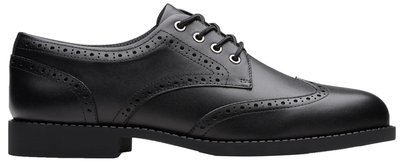Clarks Tapa Pure Y. Childrens Black Leather, 5