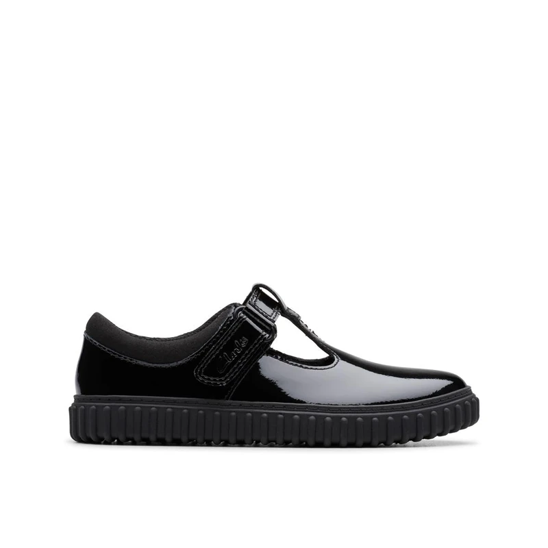 Clarks Cove Hope K. Childrens Black Pat, 7.5 - Image 1