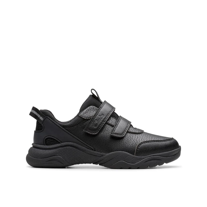 Clarks FeatherShine K Childrens Black, 12