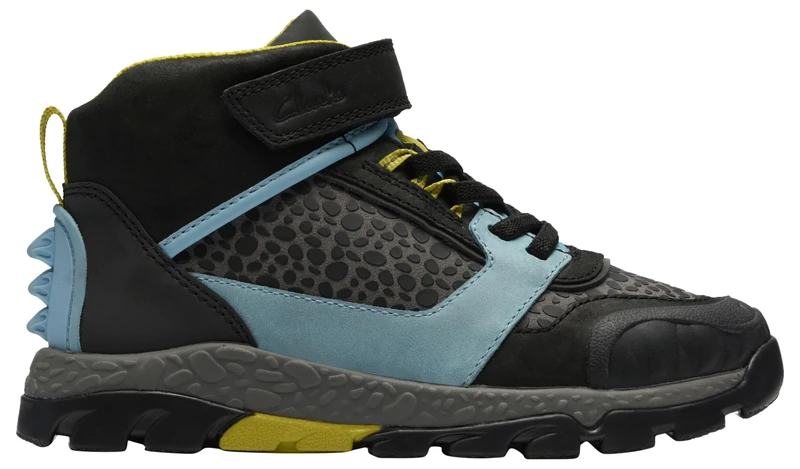 Clarks Premium Steggy2 Tri K Sneaker, Grey Combi, 9 UK Child