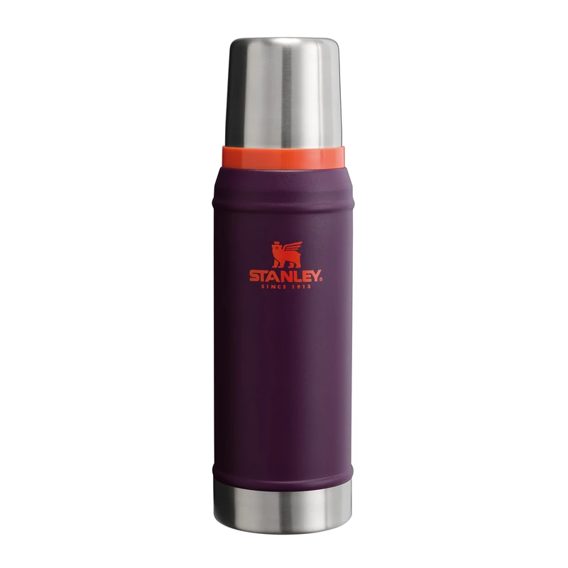 Stanley 1913 Classic Legendary Thermal Flask 0.75L - Keeps Hot Or Cold for 20 Hours - BPA-Free Insulated Bottle - Stainless Steel Coffee Flask - Leakproof - Dishwasher Safe - Plum