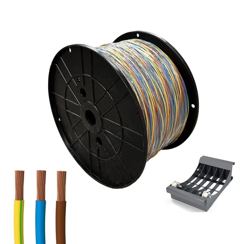 Sediles Electric Cable Hose H07Z1-K 3G Tricolor 3 x 1.5 mm 300 m - EAN Brand: 8435734703699