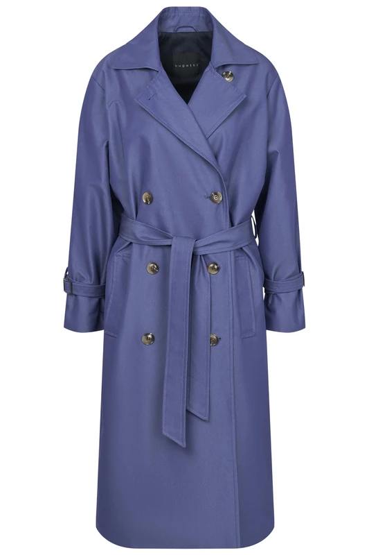 bugatti Women's Trench Coat, 60-Blue, 12