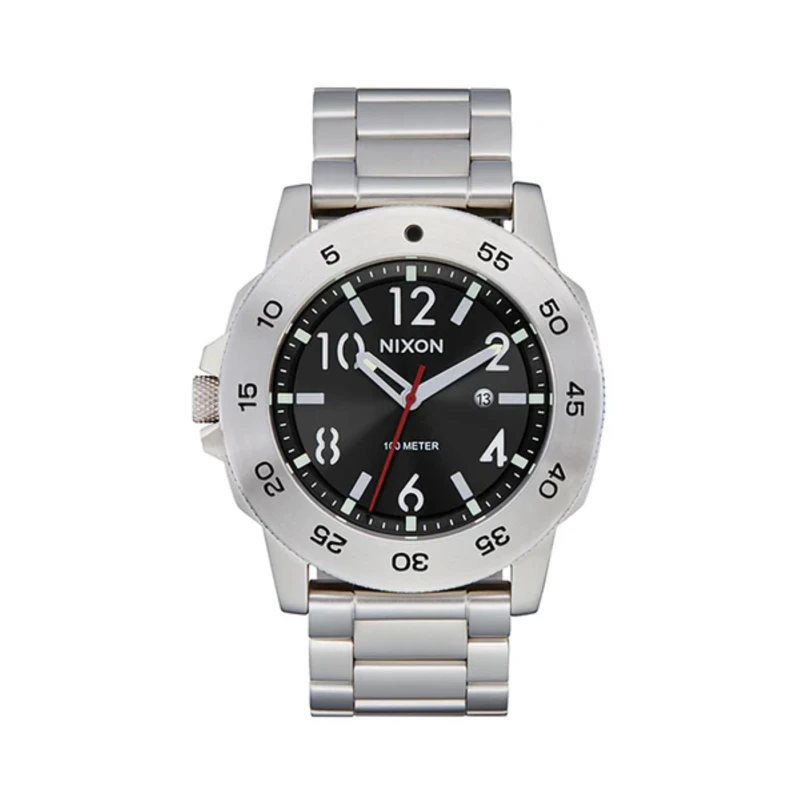 Nixon A1414-625-00 Men's Analogue Watch with Stainless Steel Strap, Silver