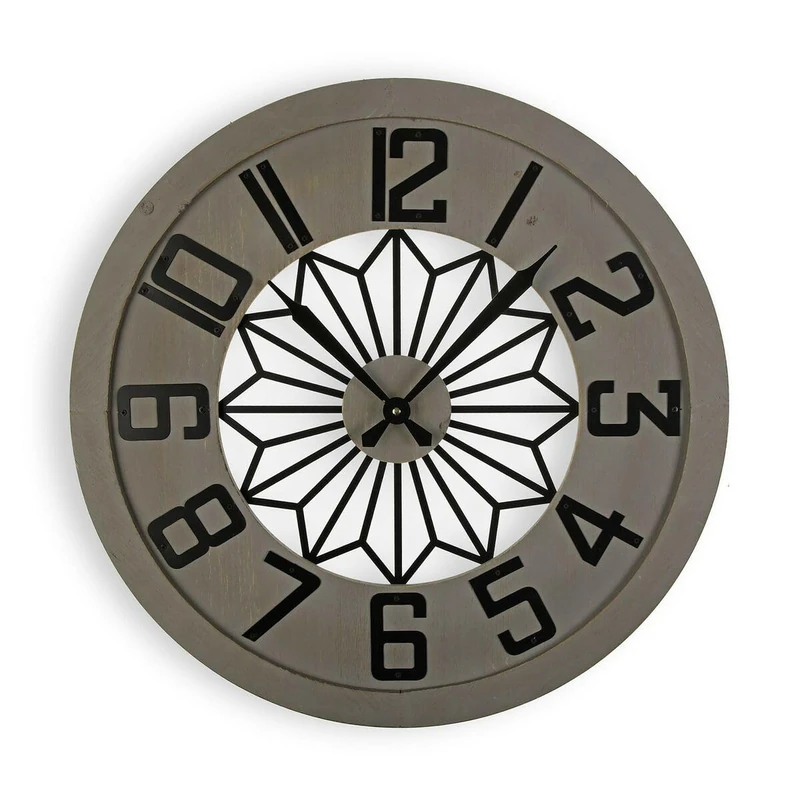 Versa Wall Clock MDF Wood 60 x 6 x 60 cm - Brand EAN: 8420327523044