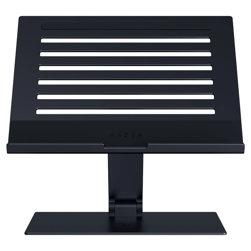 Razer Adjustable Laptop Stand - Ergonomic Height Laptop Stand Built For Laptops up to 18” inch (Height and Tilt-Adjustable, Durable Aluminum, Vented Design) Black