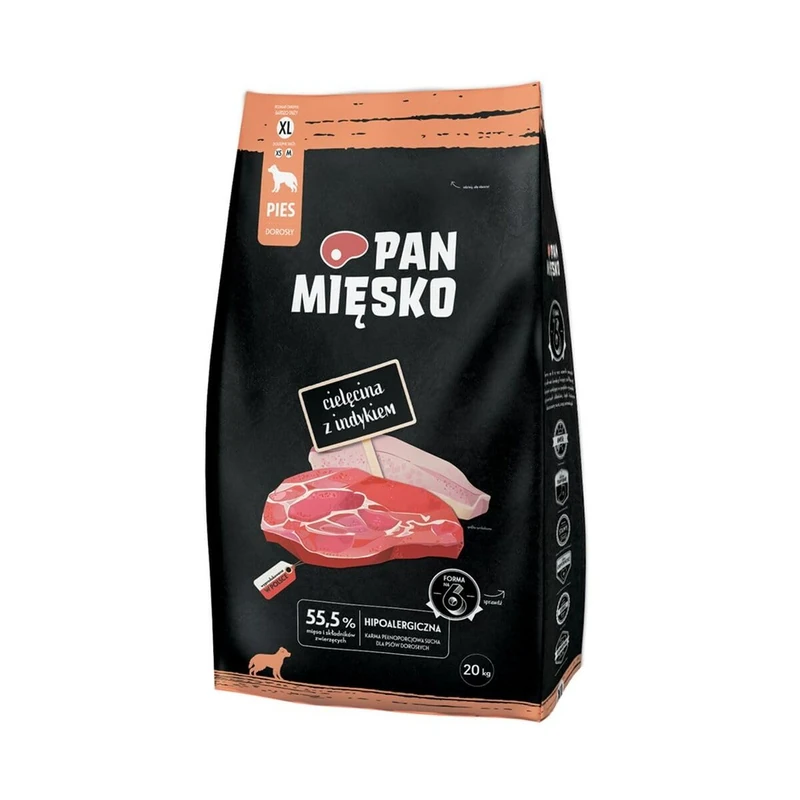PAN MIĘSKO XL Beef Feed 20 kg - Brand: PAN MIĘSKO - EAN: 5905342291992