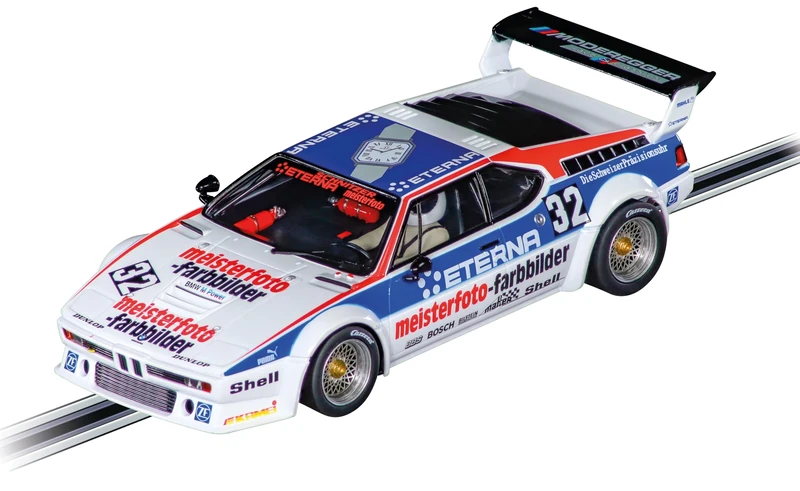 Carrera Digital 124 20023997 BMW M1 Procar Moderegger Race and Classics, No.32 1:24 Scale Slot Car With Working Front, Rear & Brake Lights Suitable For Ages 10 Years+