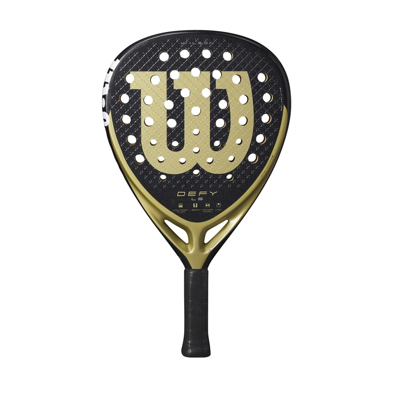 Wilson Defy LS V1 Padel Racket, Black/Gold