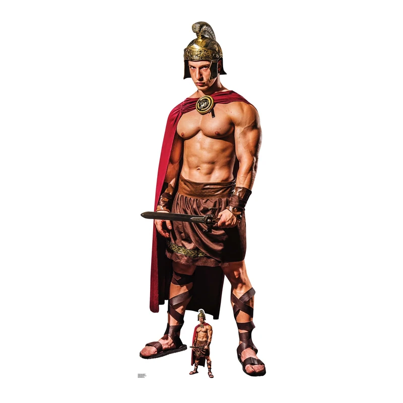 Star Cutouts SC4530 Roman Gladiator Cardboard Cut Out Height 186cm - Ideal for Rome Theme, Parties, Birthdays, Collectors & Fans, Room Decorations & Events