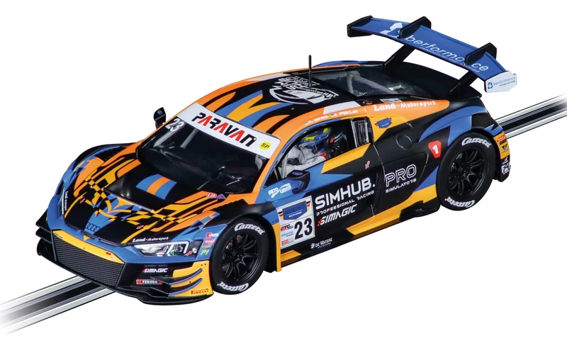 Carrera Digital 124 20023990 Audi R8 LMS GT3 evo II Land Motorsport, No.23 1:24 Scale Slot Car With Working Front, Rear & Brake Lights Suitable For Ages 10 Years+