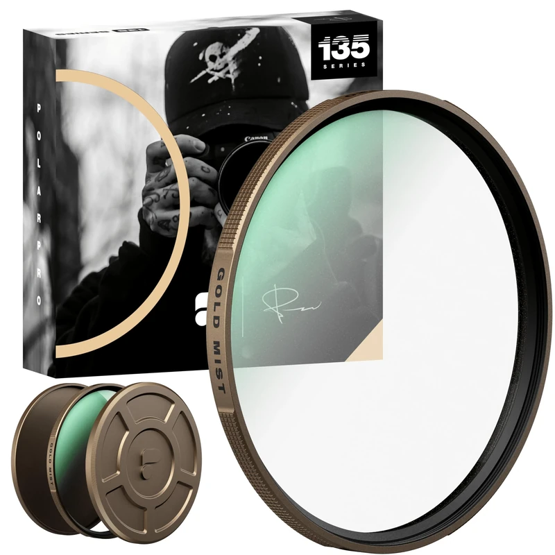 PolarPro - 135 Series - Gold Mist Filter - 49mm - Camera Filter - Created By Peter McKinnon