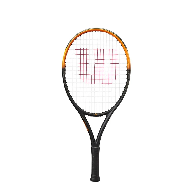 Wilson Burn Spin Jr 24 Tennis Racket, For Effortless Power and Precision Spin, Exceptional Agility, Enhanced Sweet Spot, Colour: Black/Orange, Size: 24