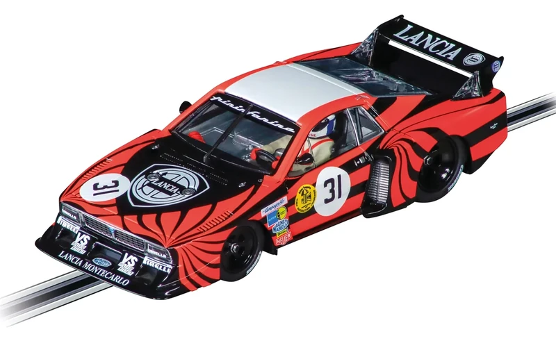Carrera Digital 132 20032081 Lancia Beta Montecarlo Turbo No.31, 6h Brands Hatch 1979 1:32 Scale Slot Car With Working Front, Rear & Tail Lights Suitable For Ages 8 Years+