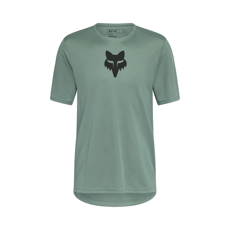 Fox Racing Men's Ranger Short Sleeve Mountain Bike Jersey, Pine, Small