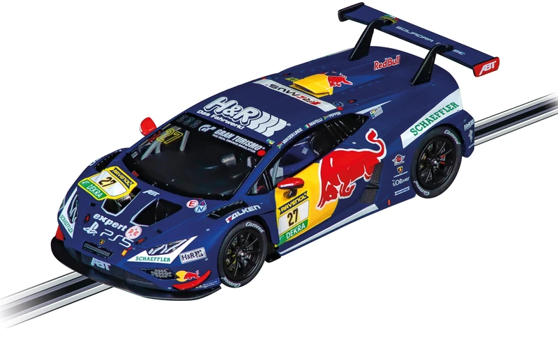 Carrera Digital 132 20032057 Lamborghini Huracán GT3 Evo2 Abt-Sportsline, No.27 1:32 Scale Slot Car With Working Front, Rear & Tail Lights Suitable For Ages 8 Years+