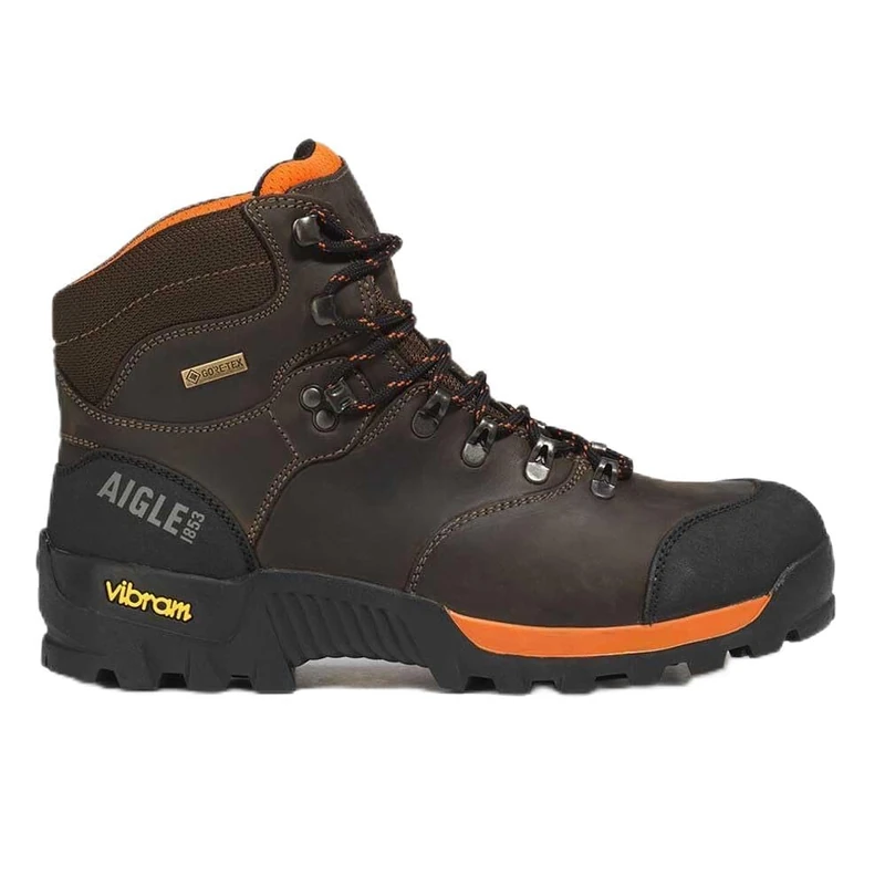 Aigle Men's ALTAVIO Leather Hiking Shoe, Dark Brown, 11 UK, Dark Brown, 11 UK