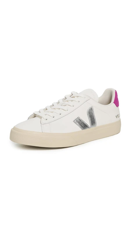 Veja Campo Sneaker White Silver - Chrome-free Leather
