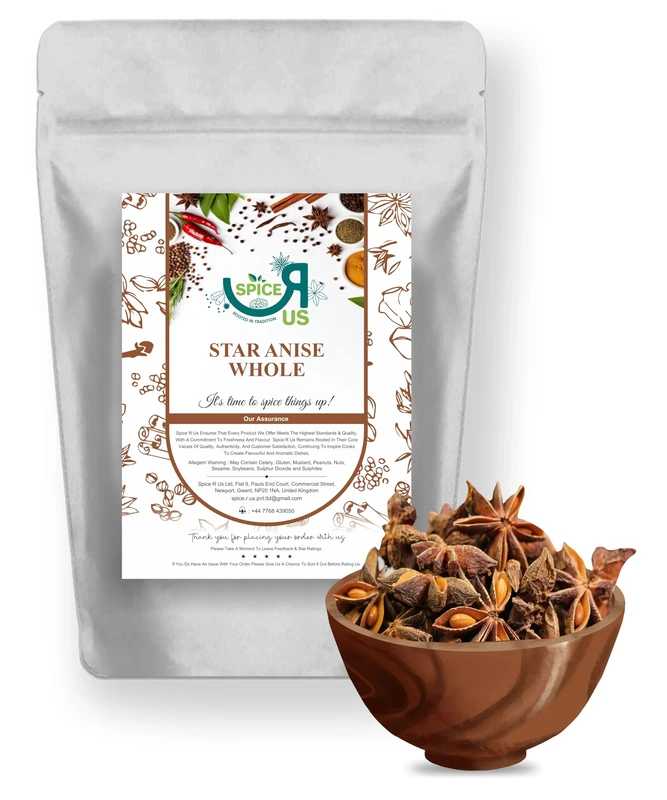 Star Anise Whole | Badiyan | Badiya | Premium Quality by Spice R Us (25g)