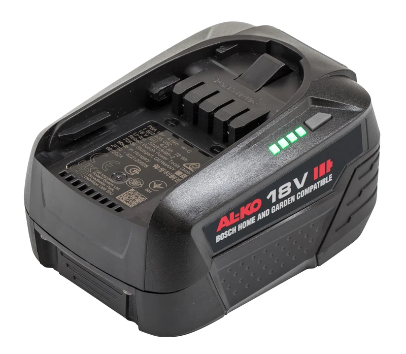 AL-KO 18V Battery B75.5 Li (4.0Ah), Li-ion Technology, No Memory Effect, with Charge Indicator - Image 1