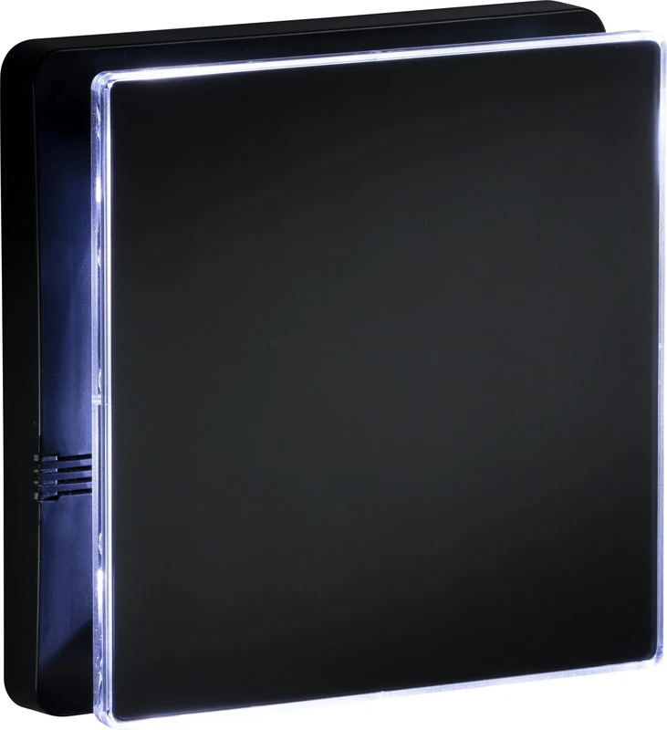 Knightsbridge IP45 100mm/4 inch LED Backlit Extractor Fan with Overrun Timer - Matt Black