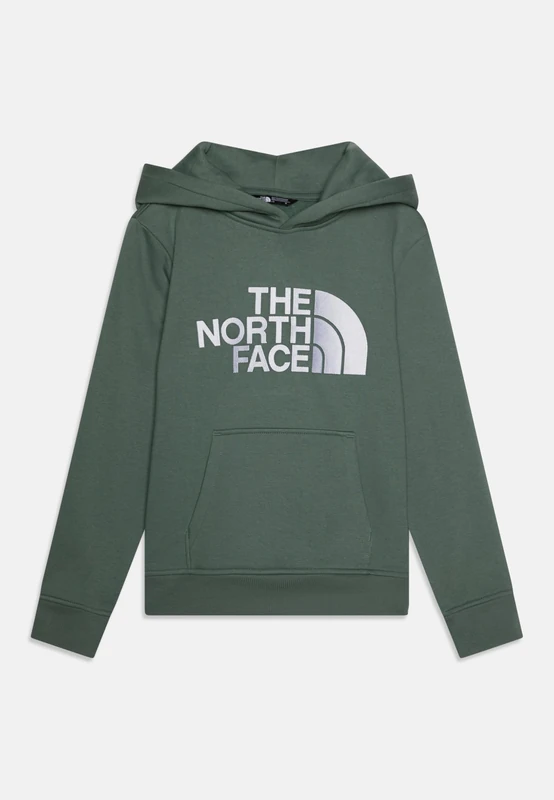 The North Face Boy's Drew Peak Hooded Sweatshirt, Duck Green, 14/16 Years