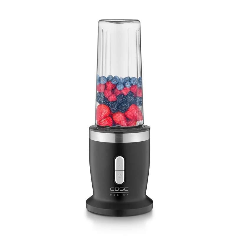 CASO Click & Blend Cordless Stand Blender, Battery Operated 240W for Smoothies, Shakes and More - 14,000 RPM; 4-Speed Stainless Steel Knife/Perfect for Dips, Shakes, Pesto, Sauces, Smoothies