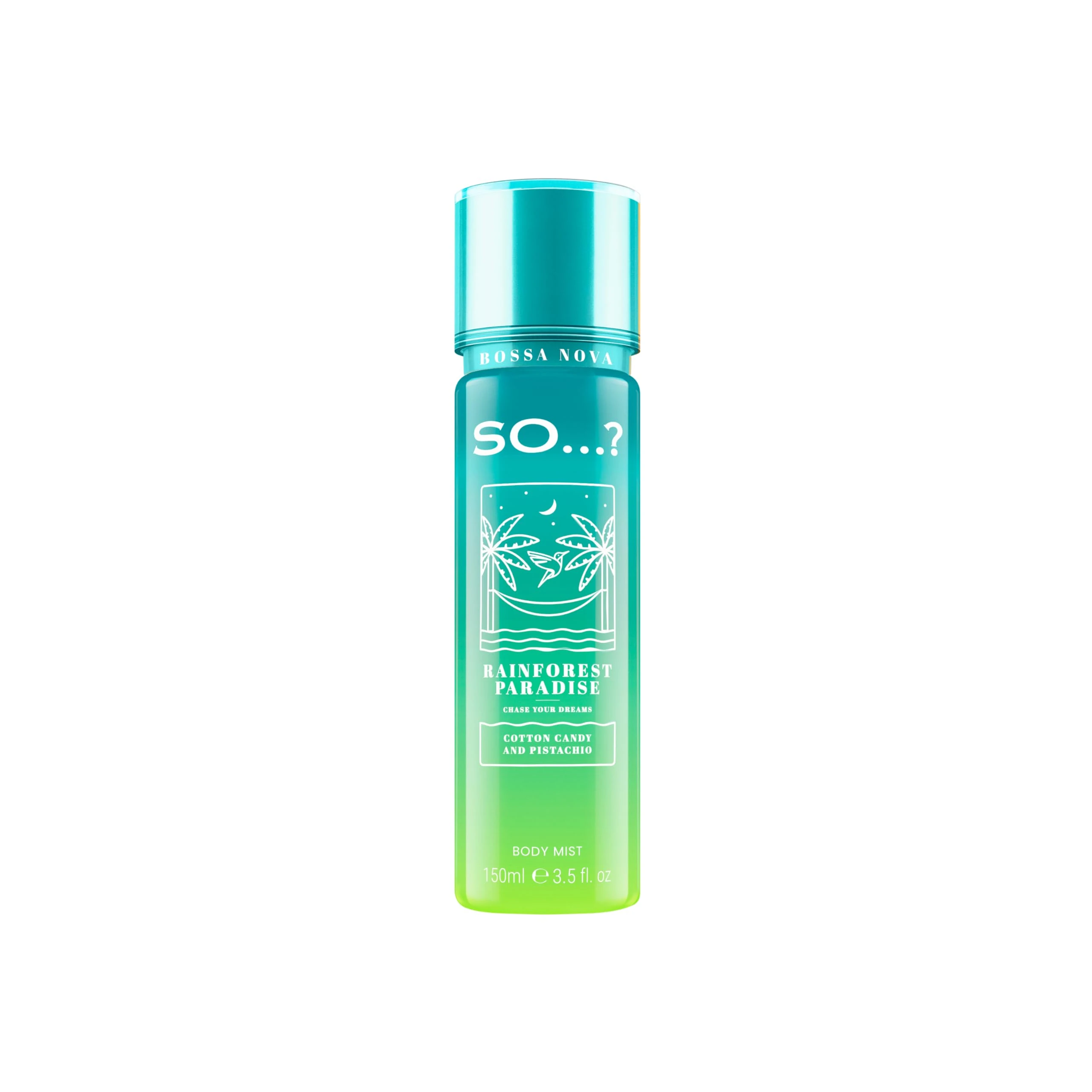 So…? Bossa Nova Womens Rainforest Paradise Body Mist Fragrance Spray, 150ml
