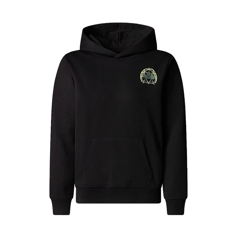The North Face Boy's Graphic Relaxed Hooded Sweatshirt, Tnf Black, 12 Years