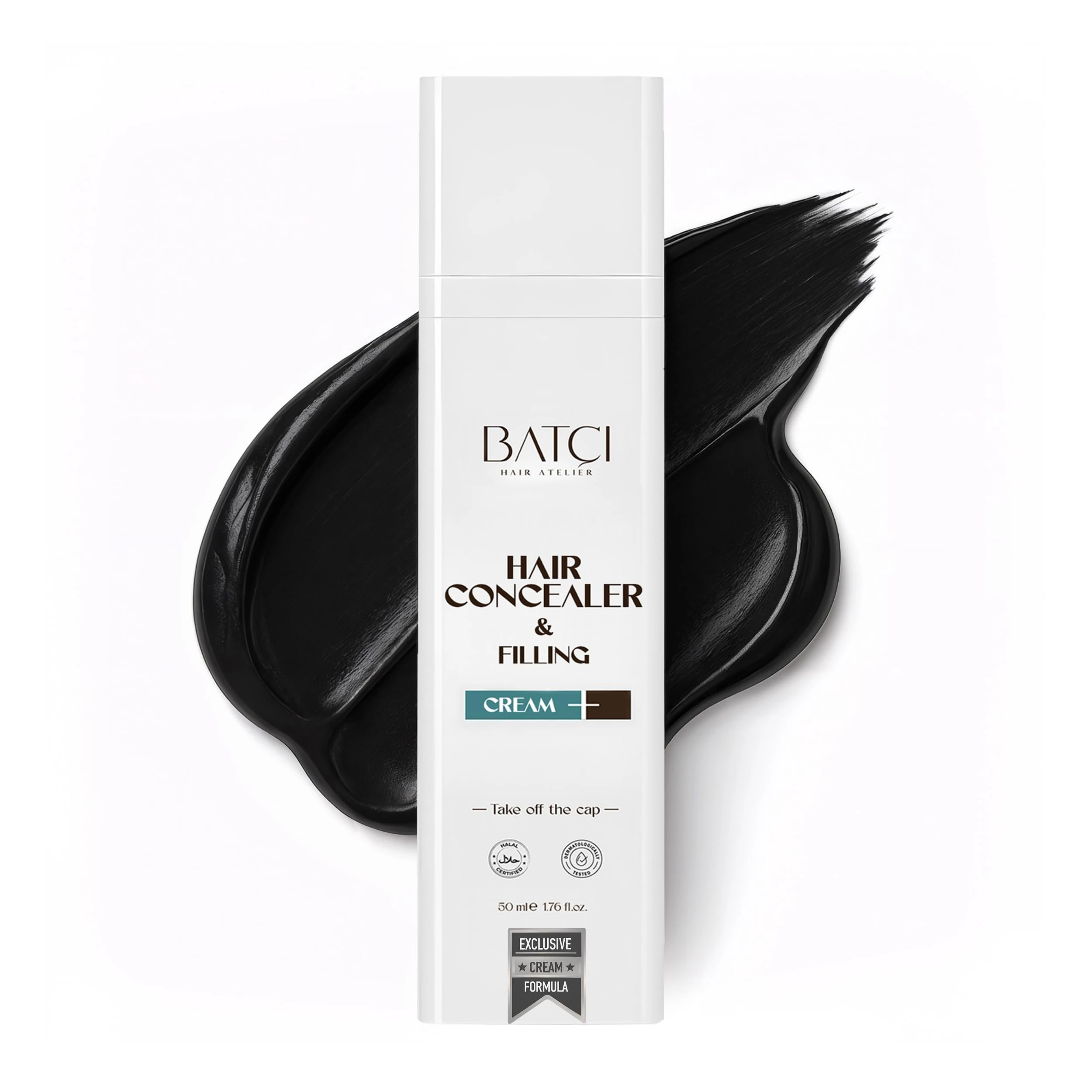 BATCI Hair Concealer Cream – Instant Bald Spot Coverage & Root Touch-Up – Waterproof, Natural-Looking Scalp Concealer for Thinning Hair – Long-Lasting, Sweat-Proof, Easy to Apply – 50ml