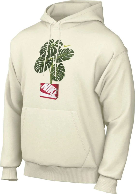 NIKE HQ2967-133 U NSW CLUB HDY PO BB MDRN Sweatshirt Men's Sail Size XL