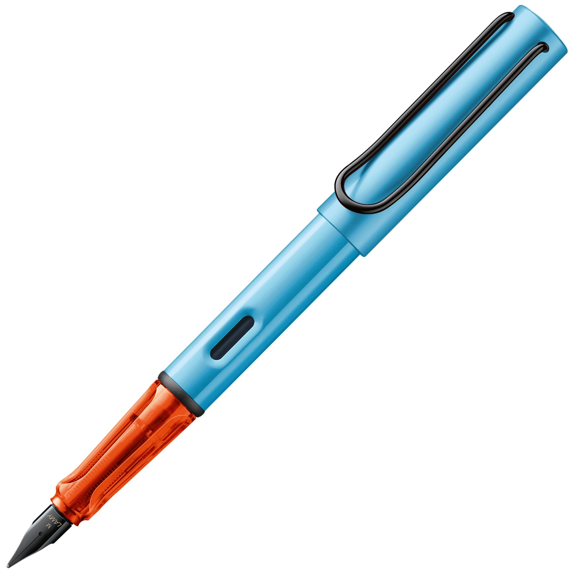 LAMY AL-star denim - Fountain Pen with ergonomic grip & polished steel nib in size M - lightweight aluminum body - including LAMY T 10 blue cartridge - Right-Handed