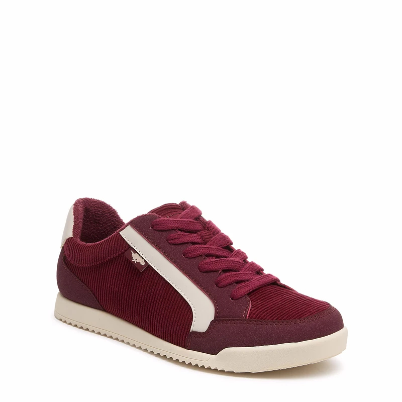 Rocket Dog Bolt Corduroy Women's Burgundy Trainers - UK 7
