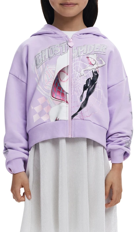Desigual SWEAT_GHOST SPIDER, 3042 LILA PALO, 3/4 Red
