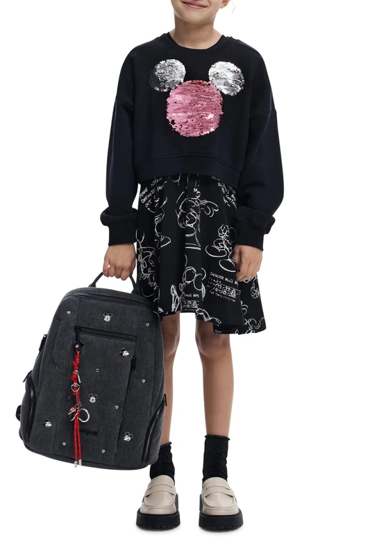 Vest_Mickey Sequins, 2000 Black, 7/8