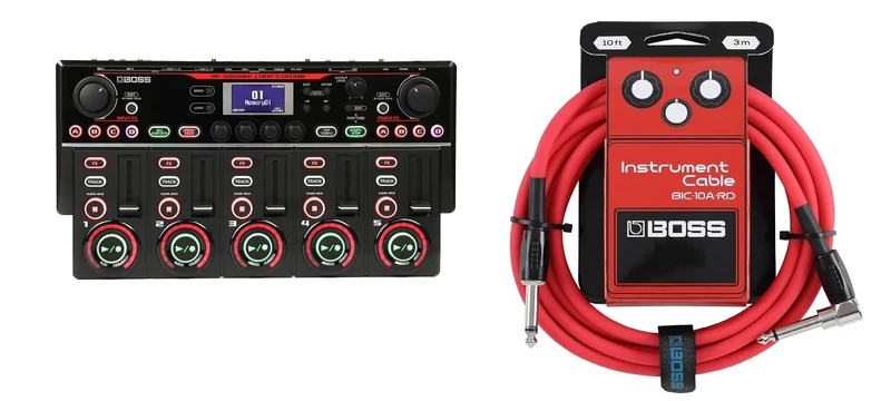 BOSS RC-505MKII Loop Station Bundle with BOSS BIC-10A-RD Instrument Cable