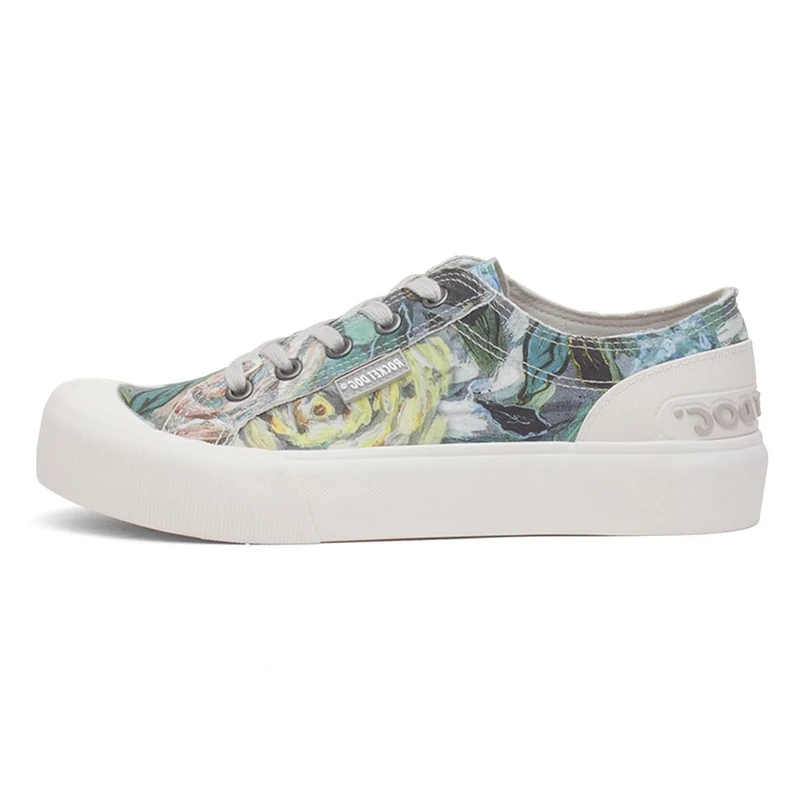 Rocket Dog Jazzin Plus Ashford Womens Grey Canvas - Size 5 UK - Multicolour